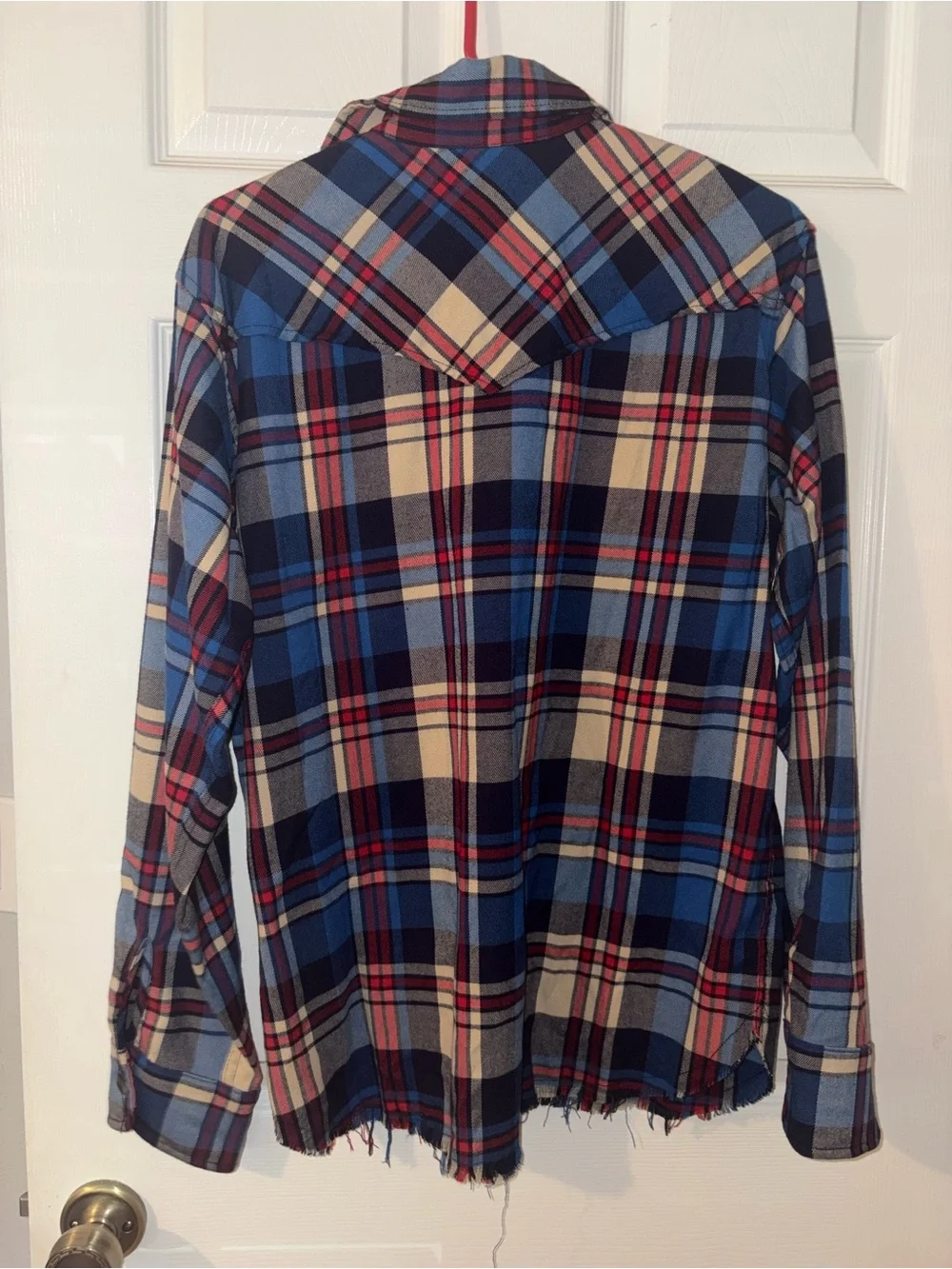 Aviator Nation Blue Plaid Lightweight Shirt Jacket - Picture 4 of 4
